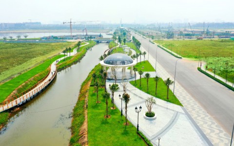 Hơn 350 tỷ đồng hoàn thiện 5ha công viên và tuyến phố đi bộ kênh Sông Trăng tại Van Phuc City