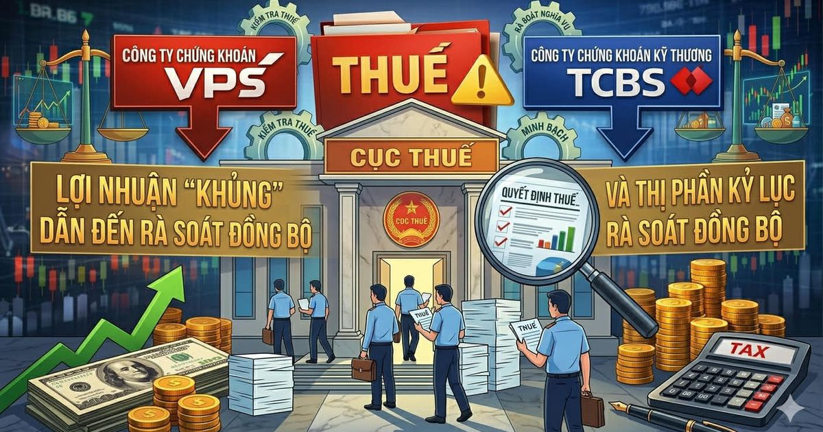 Sau tin lợi nhuận “khủng”, chứng khoán VPS và TCBS bất ngờ lọt danh sách kiểm tra thuế