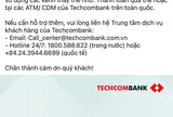Hàng loạt khách hàng “tá hỏa” vì không chuyển khoản được, Techcombank lên tiếng về sự cố tối Chủ nhật