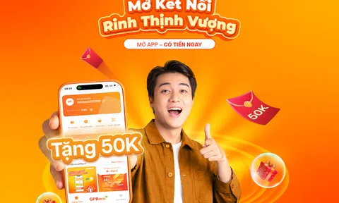 GPBank triển khai ưu đãi hoàn tiền 50.000 đồng cho khách hàng thanh toán bằng mã QR