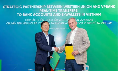 VPBank ký kết hợp tác chiến lược với Western Union triển khai dịch vụ nhận tiền kiều hối siêu tốc vào ví điện tử và tài khoản ngân hàng tại Việt Nam