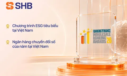 SHB giành cú đúp giải thưởng Ngân hàng bán buôn tại Asian Banking & Finance Awards 2026