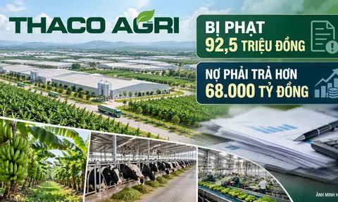 THACO AGRI bị phạt 92,5 triệu đồng, nợ phải trả vượt 68.000 tỷ đồng