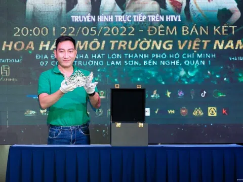 Lộ diện chiếc vương miện trị giá 6.868.000.000 đồng cuộc thi Hoa hậu Môi trường Việt Nam