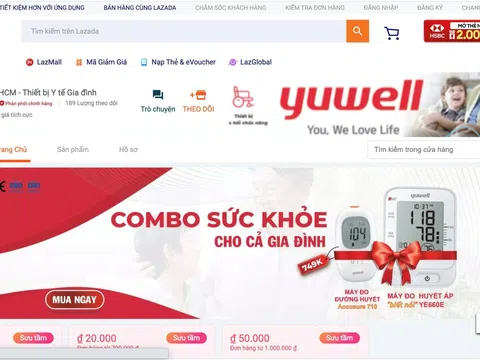 Thương hiệu Thiết bị Y tế Gia đình Yuwell ra mắt kênh thương mại điện tử