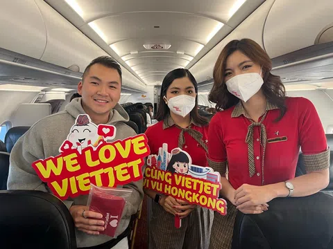 Vietjet chính thức nối lại đường bay thẳng Hồng Kông - TP.HCM từ 10/2/2023