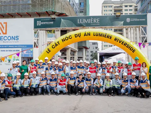Masterise Homes chính thức cất nóc dự án LUMIÈRE riverside