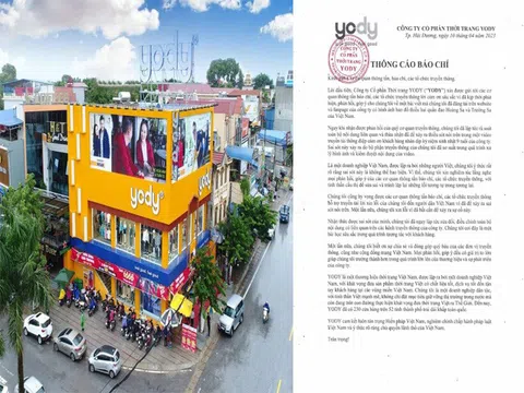 Thương hiệu thời trang Yody lên tiếng xin lỗi vì dùng bản đồ sai lệch chủ quyền