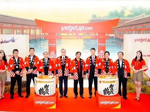 Vietjet vừa khai trương đường bay giữa Hà Nội và Hiroshima