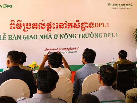 KLH Koun Mom bàn giao 150 căn nhà mới cho công nhân