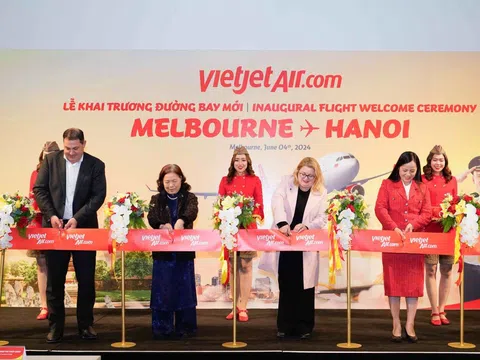 Vietjet khai trương đường bay kết nối Melbourne với Hà Nội