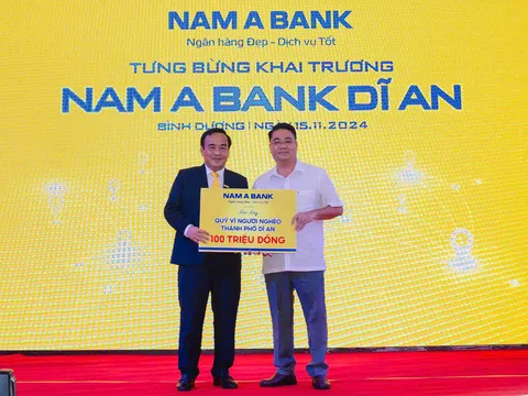 Nam A Bank mở rộng mạng lưới Đông Nam Bộ, khai trương chi nhánh Dĩ An