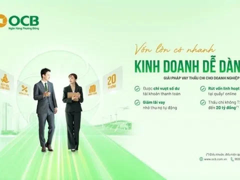 OCB triển khai giải pháp thấu chi dành cho doanh nghiệp