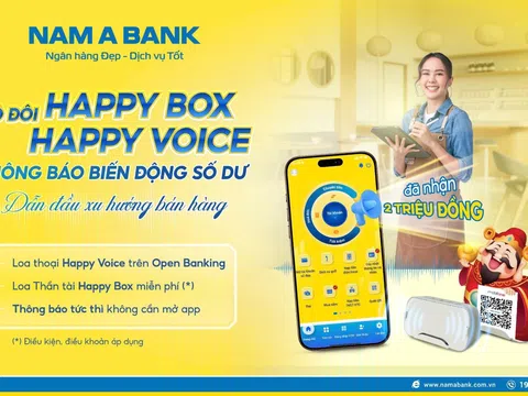 Nam A Bank tiên phong ra mắt bộ đôi thông báo biến động số dư bằng giọng nói