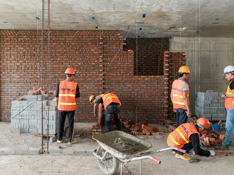 Hanoi Melody Residences thi công khẩn trương, tiến tới cất nóc tòa nhà đầu tiên