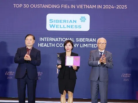Siberian Health Quốc tế được vinh danh Top 30 doanh nghiệp FDI tiêu biểu tại Giải thưởng Rồng Vàng 2025