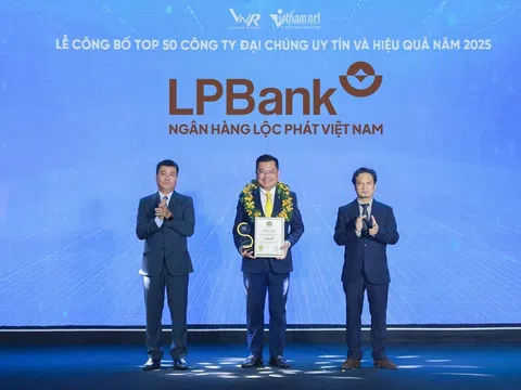Tiếp đà tăng trưởng bền vững, LPBank thăng hạng trong bộ đôi giải thưởng uy tín năm 2025