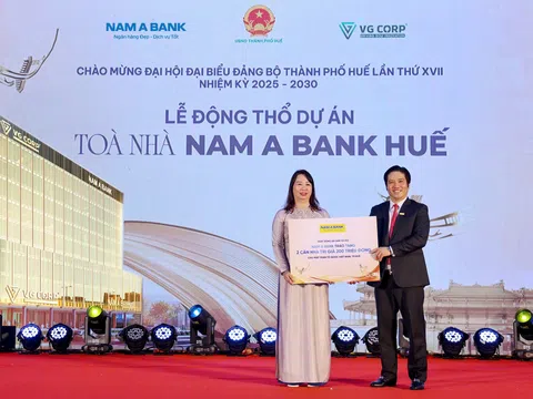 Lễ động thổ Tòa nhà Nam A Bank Huế - công trình xanh gắn kết hành trình di sản miền Trung