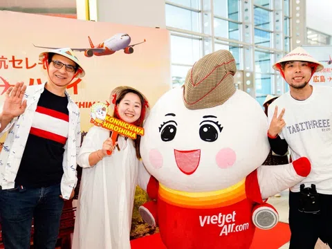 Vietjet tăng chuyến bay Hiroshima – Hà Nội lên 4 chuyến khứ hồi mỗi tuần