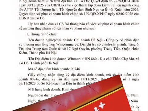 WinMart + bị phạt 24 triệu đồng vì vi phạm an toàn thực phẩm