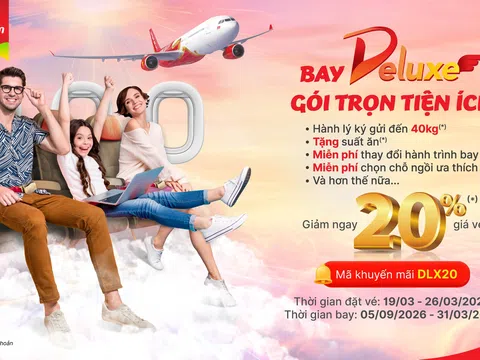 Săn triệu vé Vietjet từ 0 đồng trong suốt tuần, thêm cơ hội trúng vàng 999,9
