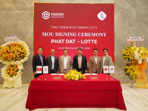 Phát Đạt và LOTTE ký kết biên bản ghi nhớ hợp tác dự án Thu Thiem Eco Smart City