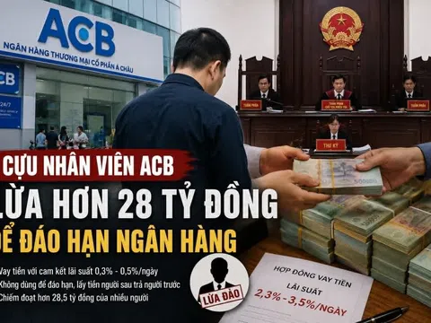 Cựu nhân viên ACB lừa hơn 28 tỷ đồng với chiêu vay tiền “đáo hạn ngân hàng”