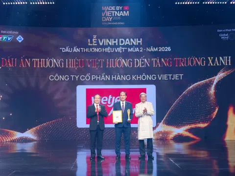 Vietjet được vinh danh “Dấu ấn Thương hiệu Việt hướng tới tăng trưởng xanh”