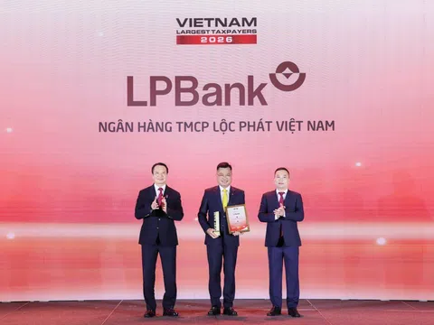 LPBank được vinh danh Top 6 ngân hàng tư nhân nộp ngân sách lớn nhất Việt Nam 2026