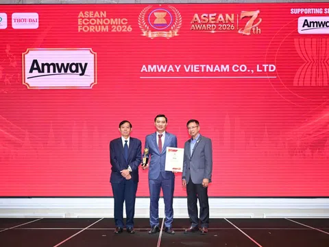 Amway Việt Nam được vinh danh Top 5 Doanh nghiệp tiêu biểu ASEAN và Top 5 Thương hiệu/sản phẩm nổi tiếng ASEAN
