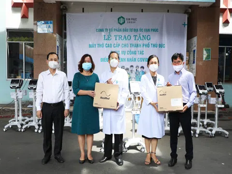 Van Phuc Group tặng 26 máy thở cho các bệnh viện tại TP.Thủ Đức