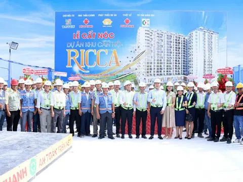 Dự án Ricca quận 9 cất nóc vượt tiến độ chỉ sau một năm thi công